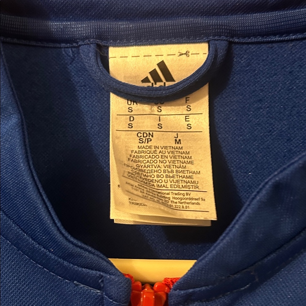 adidas Manchester United Jacket/Sweatshirt Blue with Red Accents - Picture 3 of 4